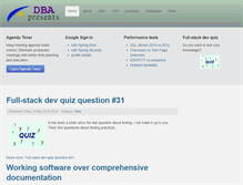 Tablet Screenshot of dba-presents.com
